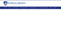 Desktop Screenshot of hensleylaw.com